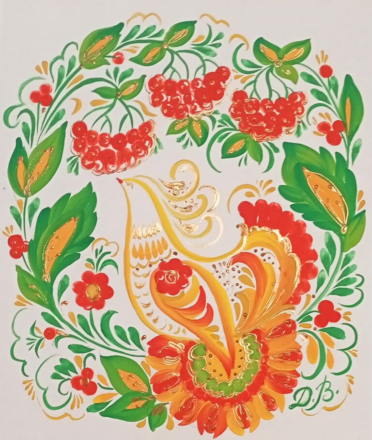 Пташка на калині