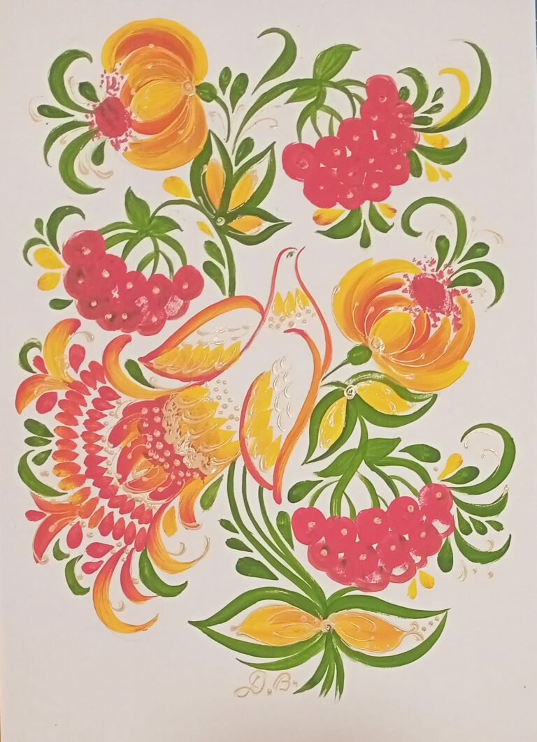 Пташка на калині